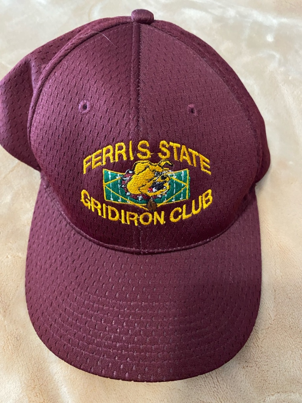 Pacific Pro Series Ferris State Gridiron Bulldogs Cap with Yellow Embroidery